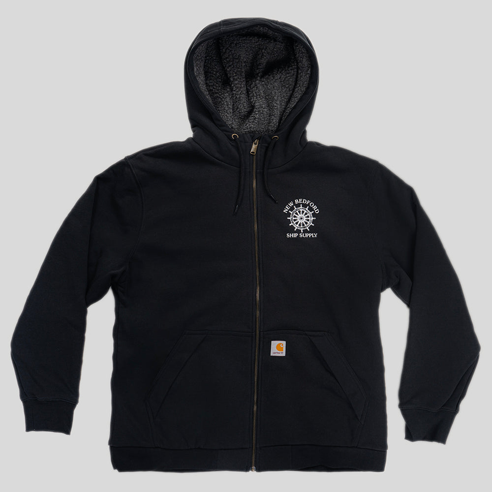 NBSS x Carhartt Sherpa-Lined Full Zip Hoodie