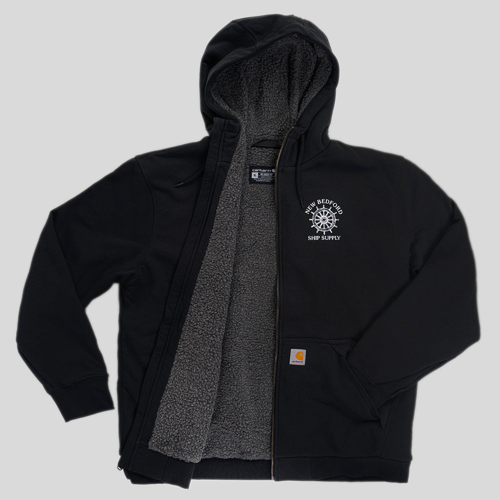 NBSS x Carhartt Sherpa-Lined Full Zip Hoodie