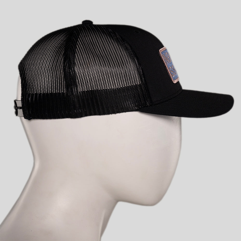 NBSS Shackle Trucker Hat in Black