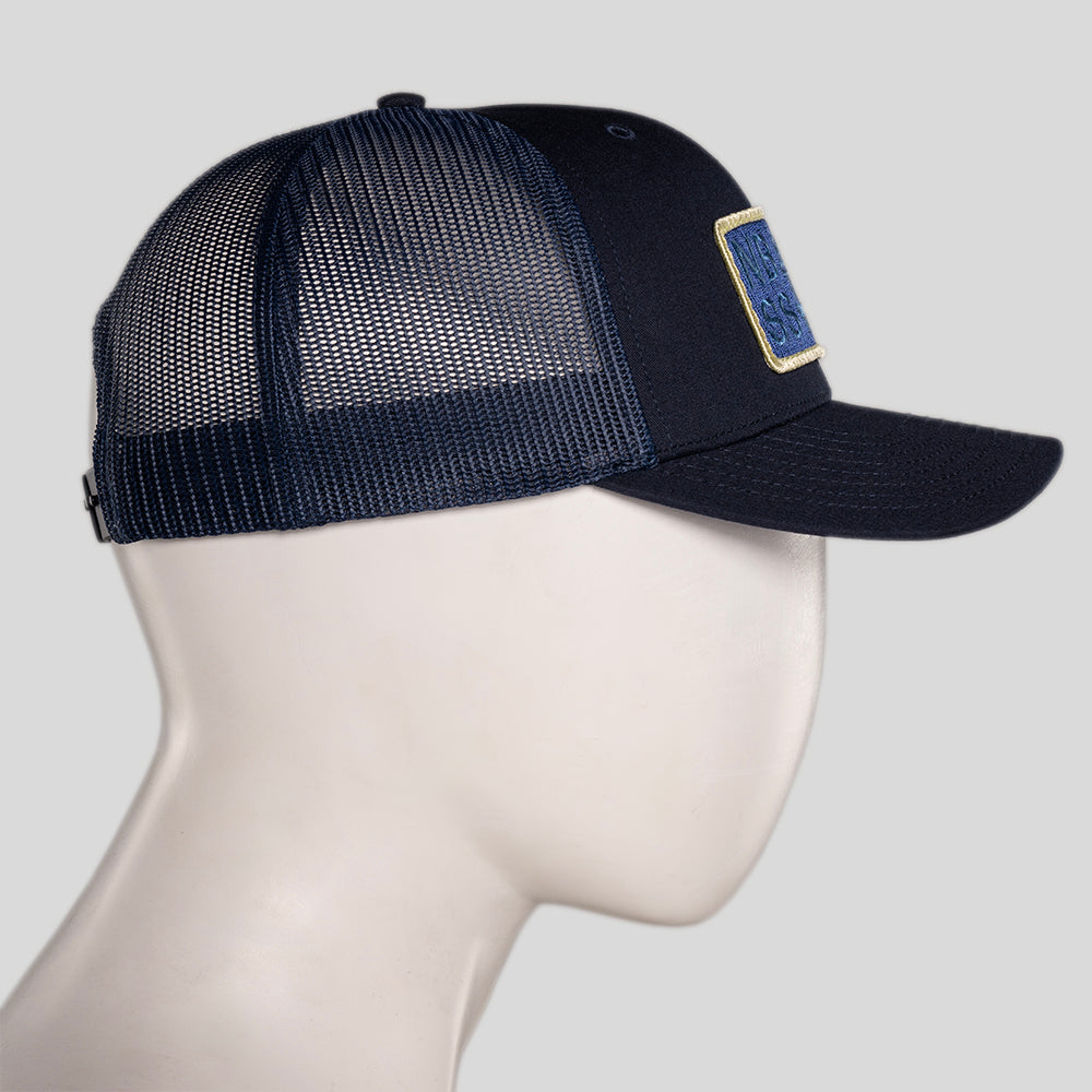 NBSS Shackle Trucker Hat in Navy